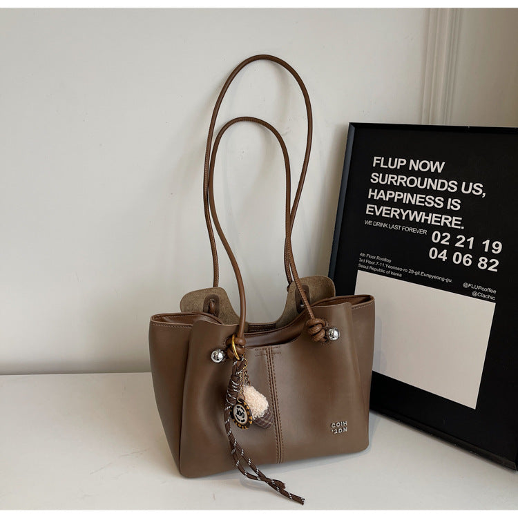 Women's Textured Commuting Large Winter Fashion Popular Western Shoulder Bags