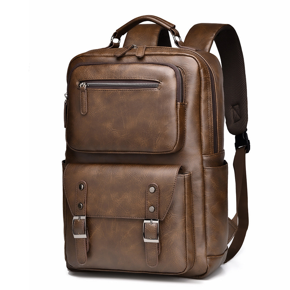 Men's Kangaroo Retro Business Computer With Leisure Backpack