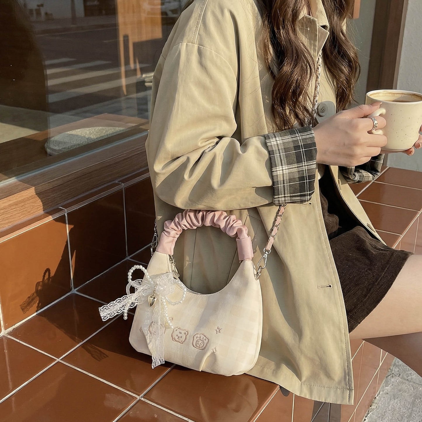 Women's Korean Style Niche Pleated Fashion High-grade Underarm Bag
