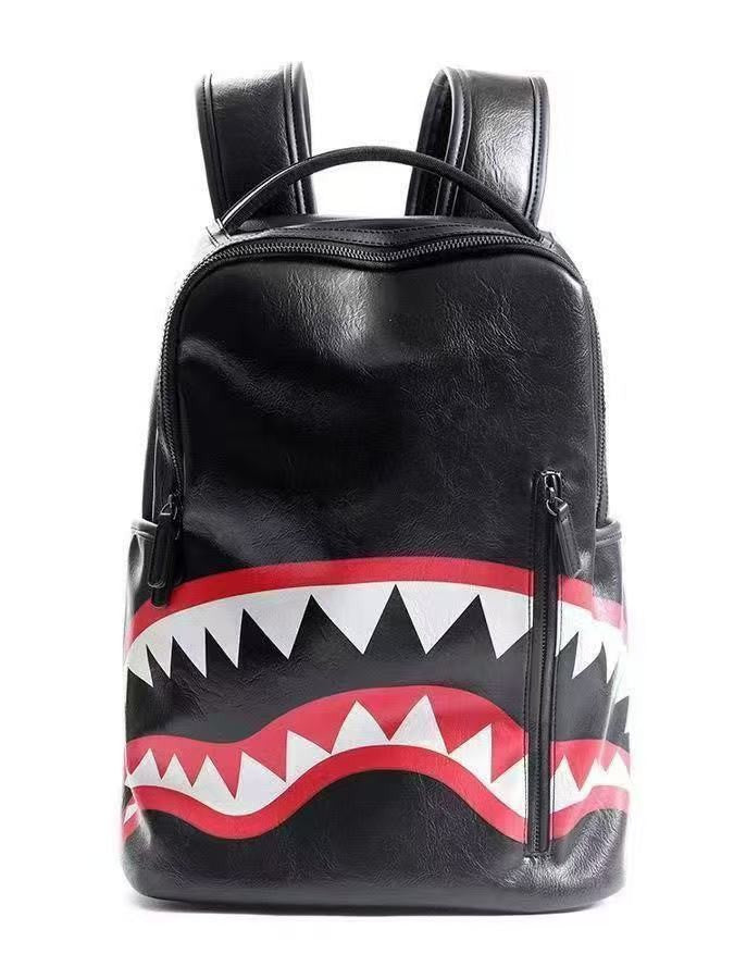 Shark For Boys Fashion Large Capacity Trends Backpacks