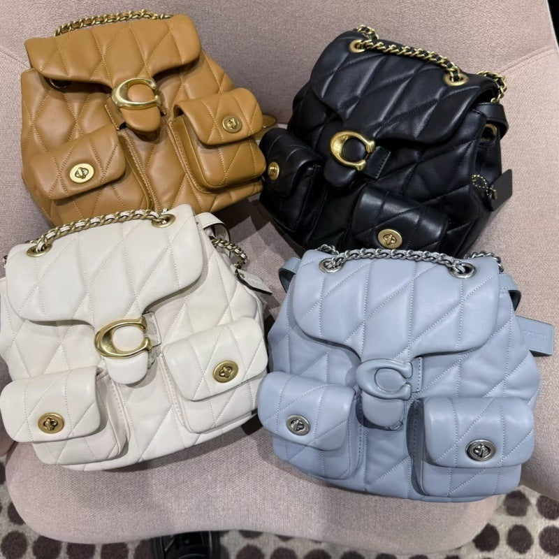 Quilted Classic Style Sheepskin Vintage Rhombus Bags