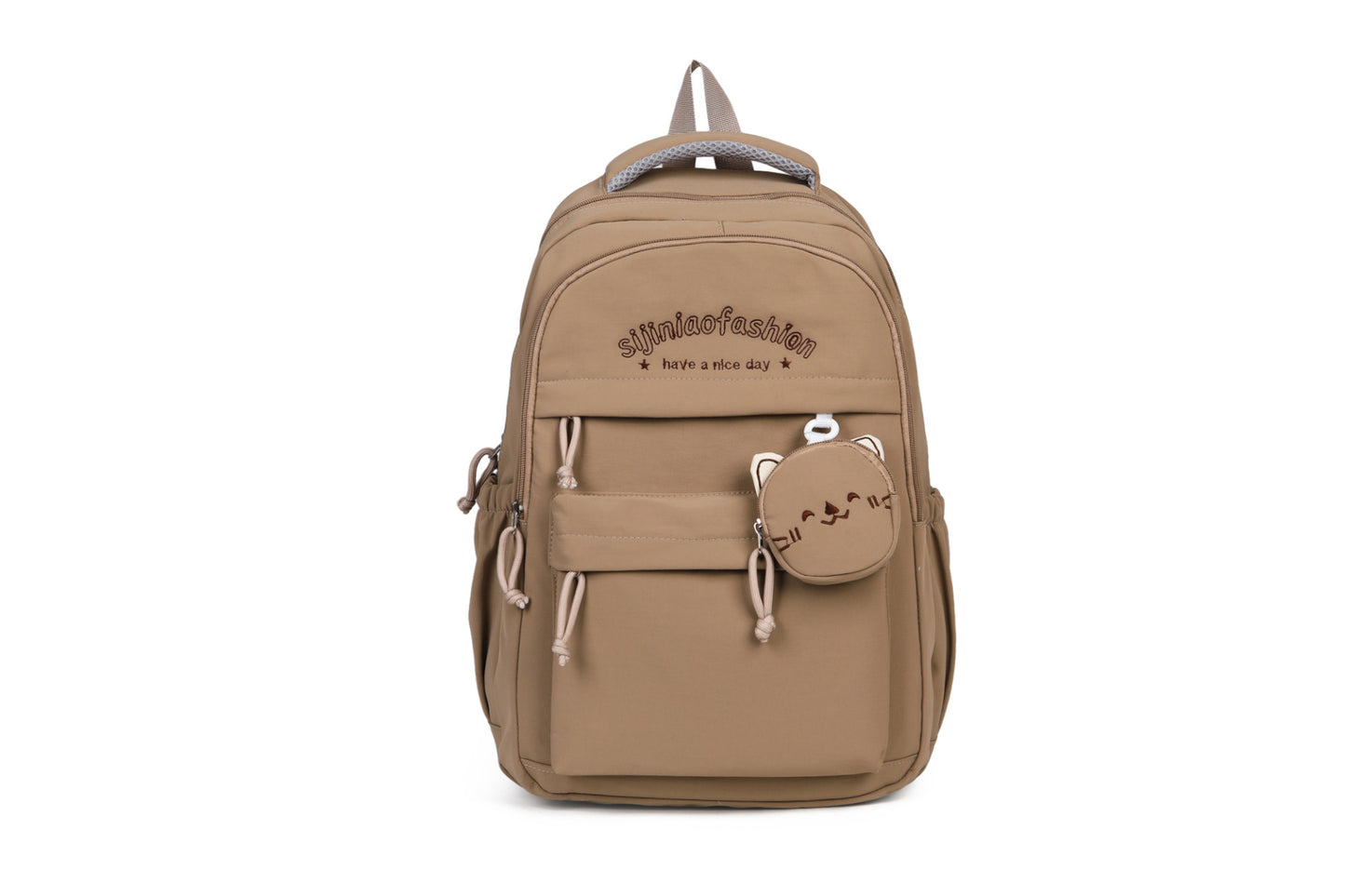 Junior's Female College Solid Color Large Capacity Class Women's Backpack