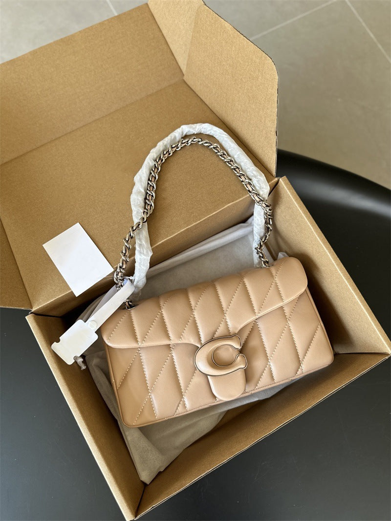 Underarm Dionysian Fashion Rhombic Sheepskin Chain Women's Shoulder Bag
