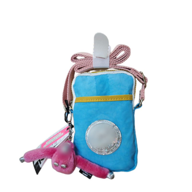 Women's & Men's Monkey Mobile Nylon Waterproof Fashion Lightweight Women's Messenger Bag