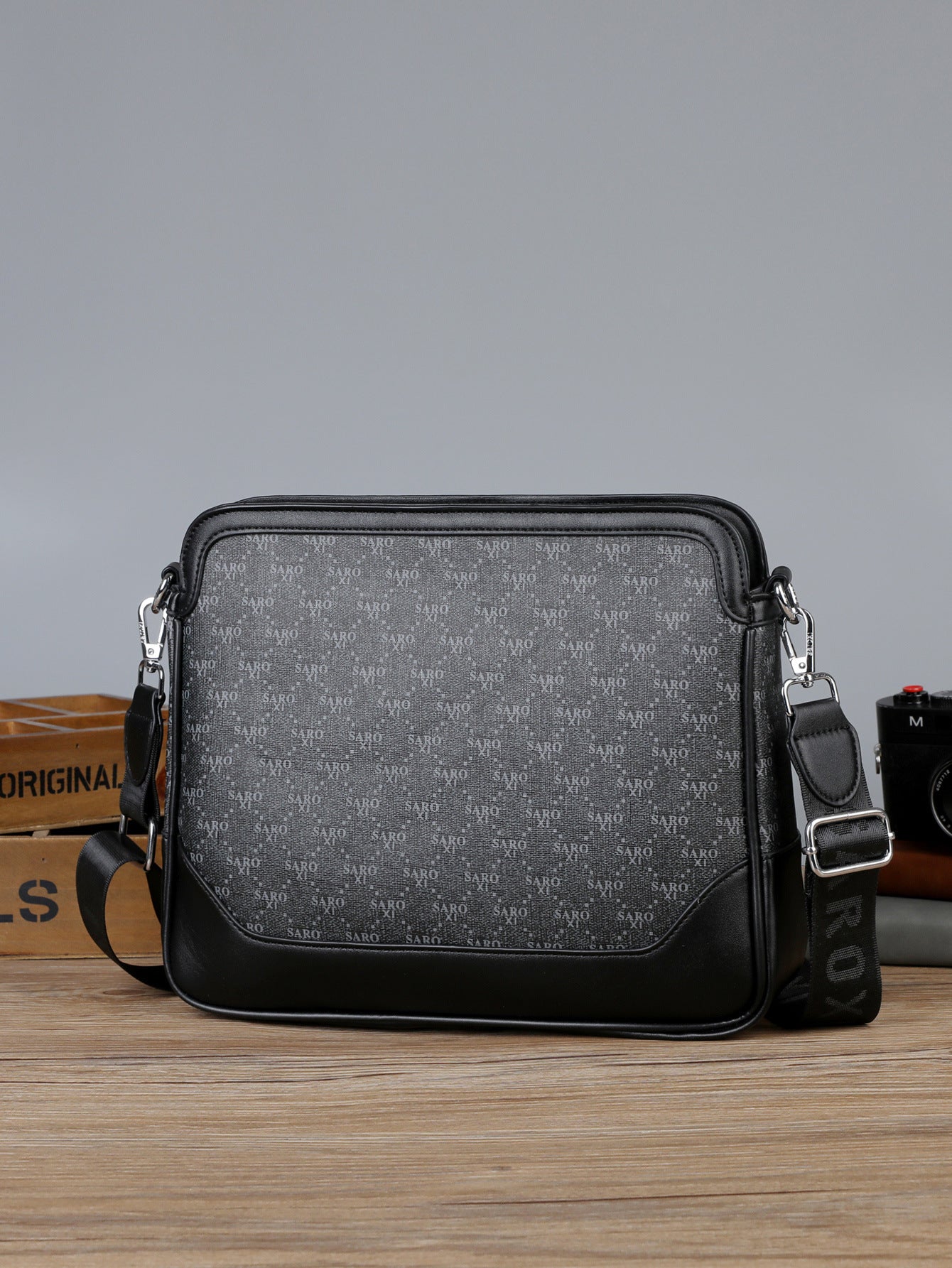 Women's & Men's Pattern Zipper Simple Large Capacity For Men's Messenger Bag