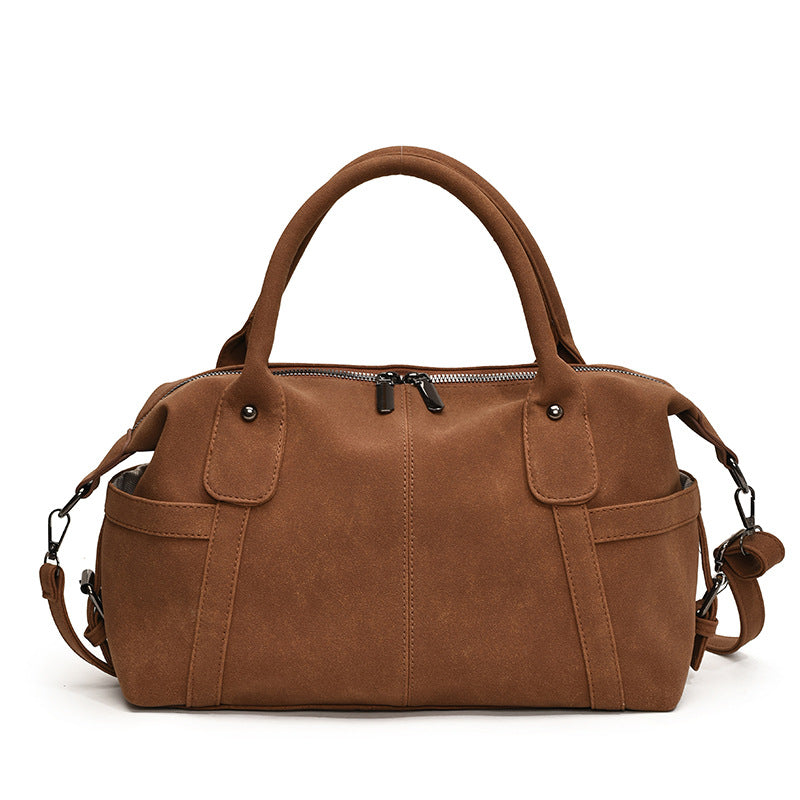 Women's Retro Winter Fashion Frosted Large Capacity Women's Messenger Bag