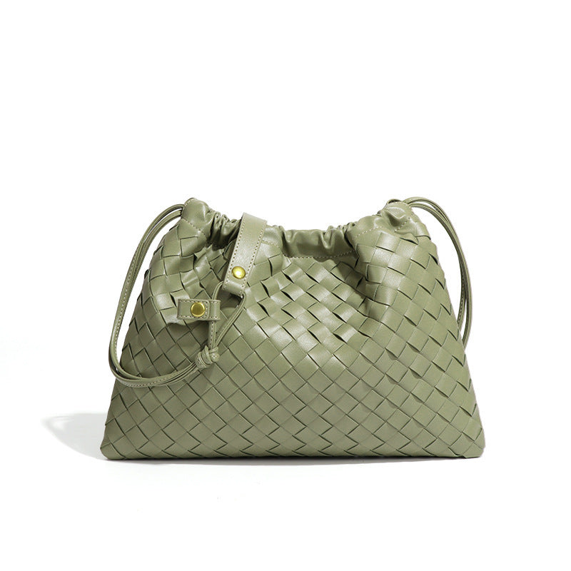 Women's Lucky Hand-woven Drawstring Pleated Cloud Fashion Women's Messenger Bag