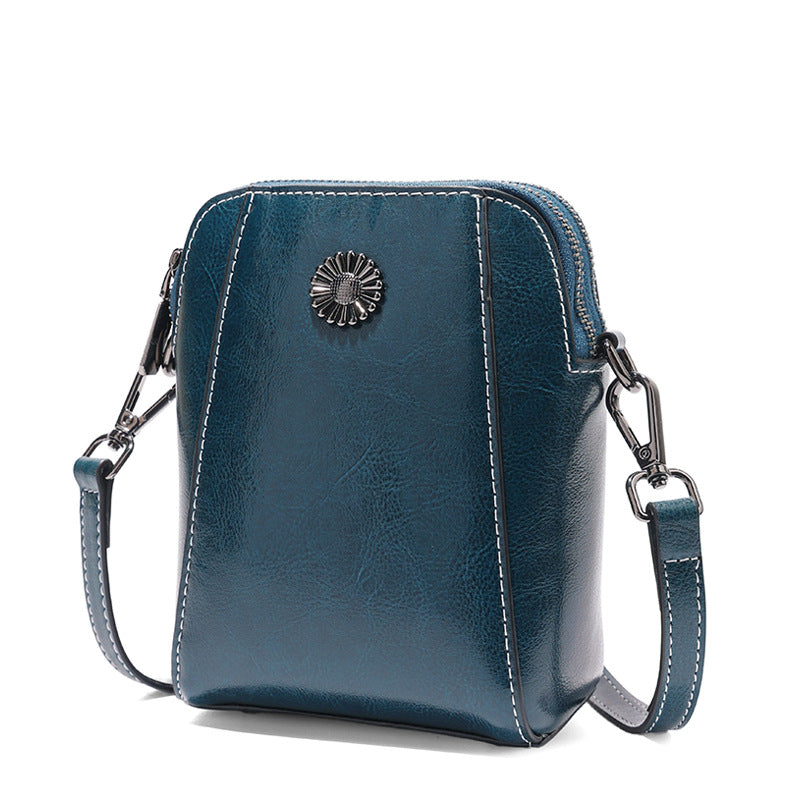 Trendy Women's Cowhide Mini Niche High-grade Women's Shoulder Bag