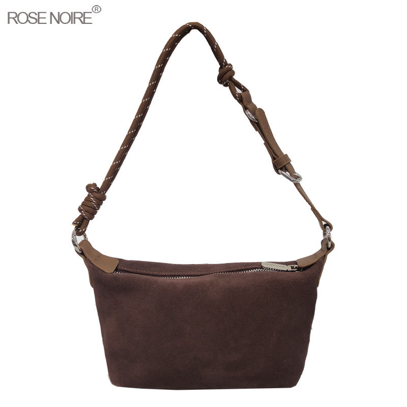 Suede Simple Underarm Dumpling Dull Polish Handbags