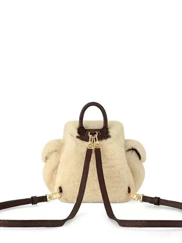 Women's Plush Cute Preppy Style Leisure Mini Women's Backpack
