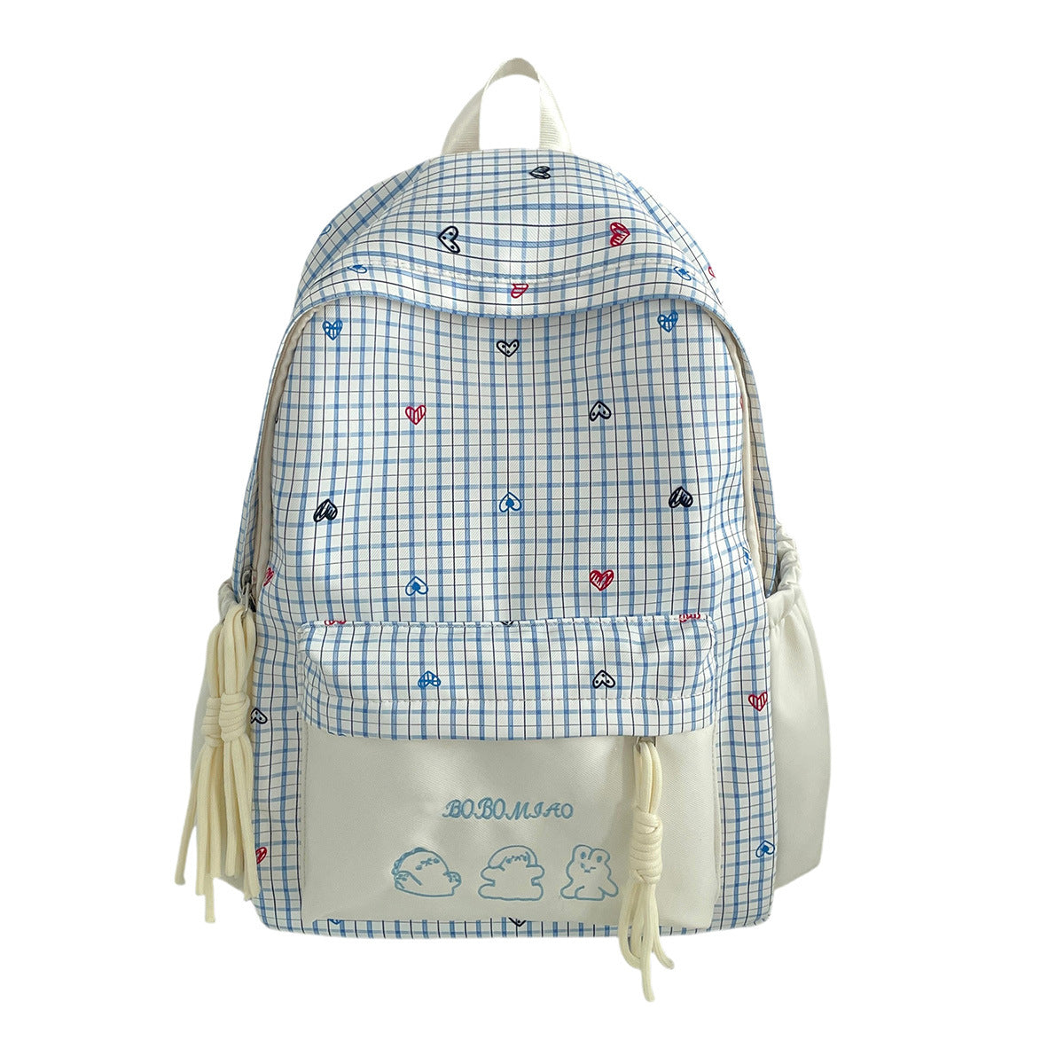Leisure Plaid Female Junior High Cute School Bags