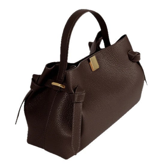 Pan-fried Meat Dumplings Authentic Leather Tactile Feel Women's Handbag