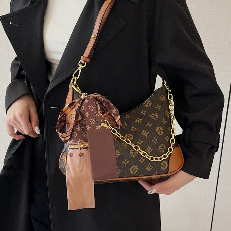 Women's Light Luxury Croissant Trendy Fashion Joker Large Capacity Commuter Women's Messenger Bag