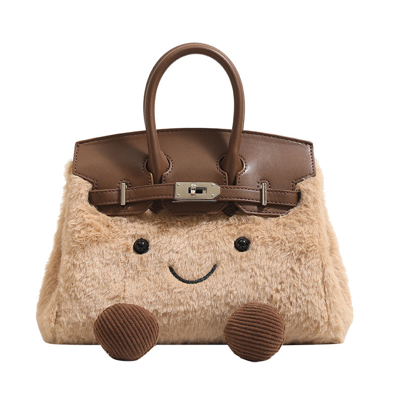 Cute Plush Female Cartoon Fashion Kelly Bags