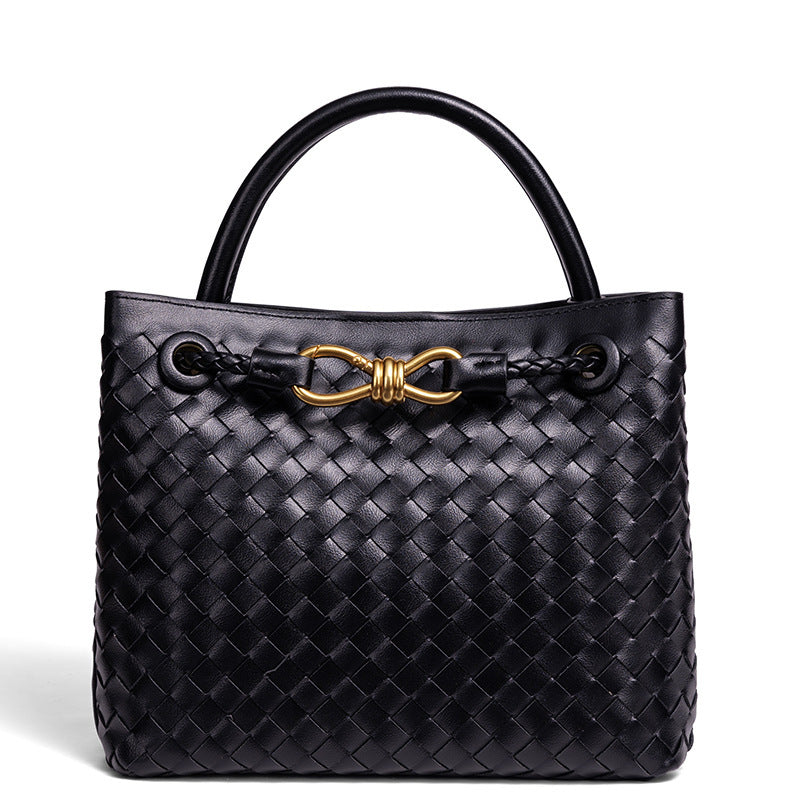 Women's Horizontal Versatile Bow Design String Clip Handbags
