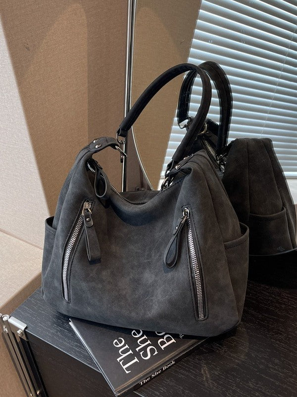 Women's Soil Style Fashionable Retro Business Commute Large Handbags
