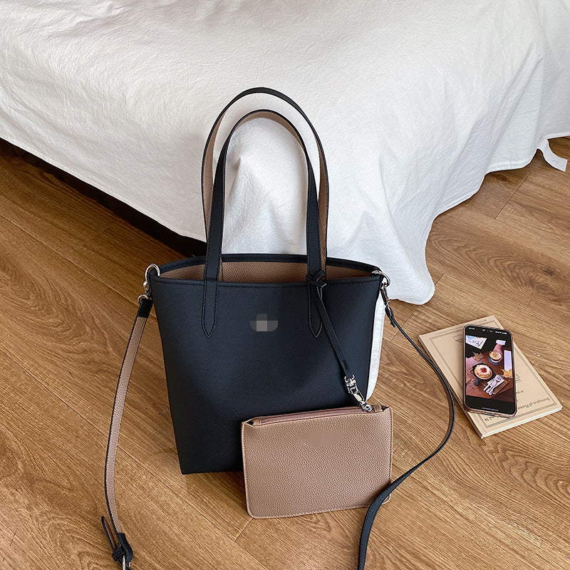 Women's Double-sided Portable Mother Thickened Shopping Commuting Trend Bags