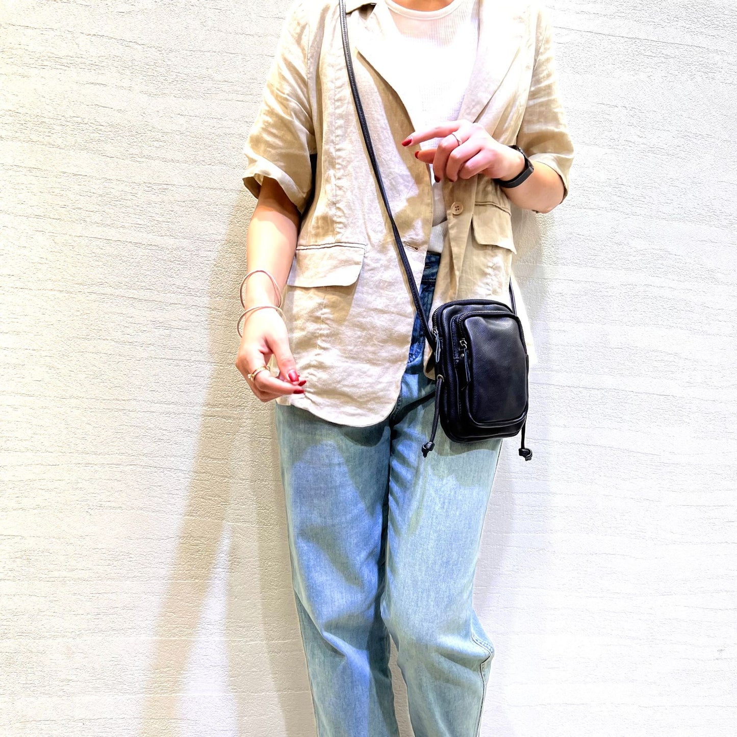 Women's & Men's Genuine Leather Handmade First Layer Cowhide Mobile Phone Bag