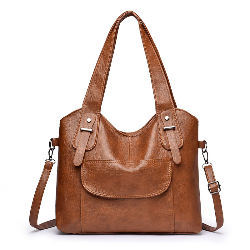 Winter Large Capacity Portable Trendy Soft Women's Shoulder Bag