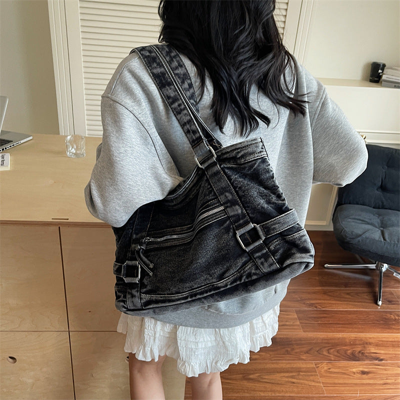 Women's Denim Summer Niche Korean Style Portable Women's Shoulder Bag