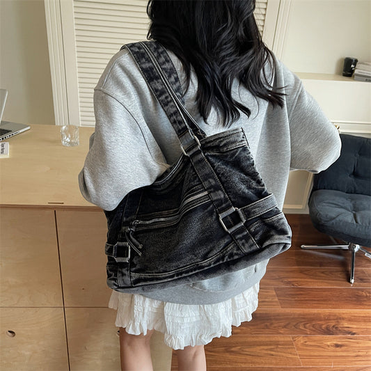 Women's Denim Summer Niche Korean Style Portable Women's Shoulder Bag