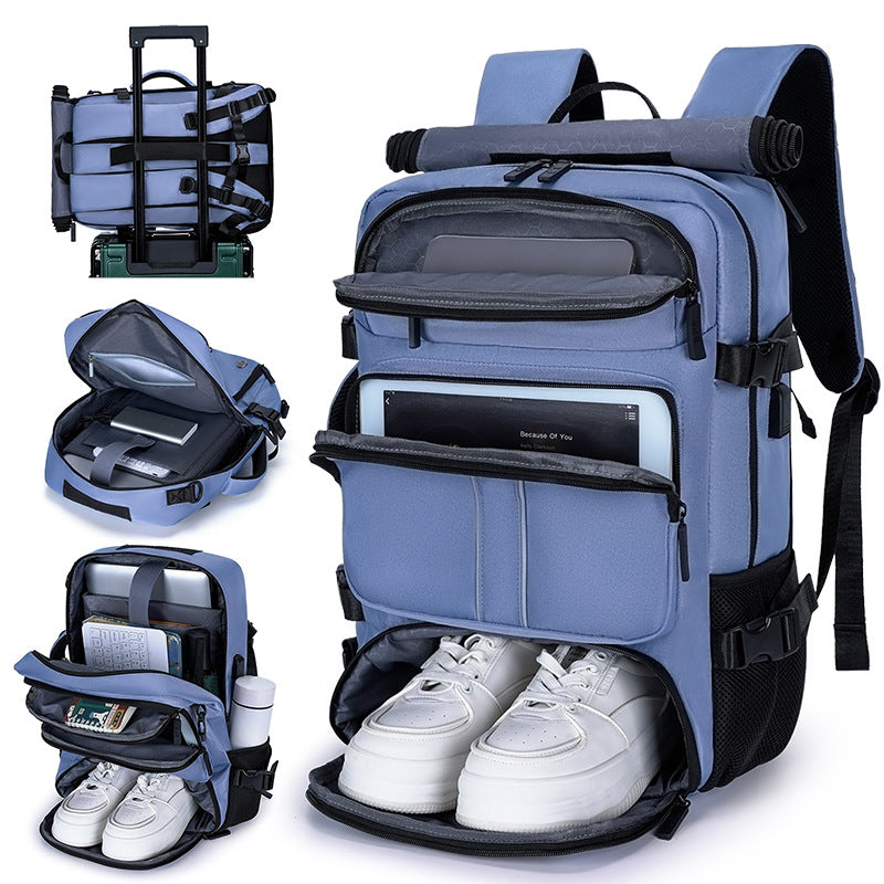 Men's Large Capacity Independent Shoe Warehouse Gymnastic Valise Backpacks