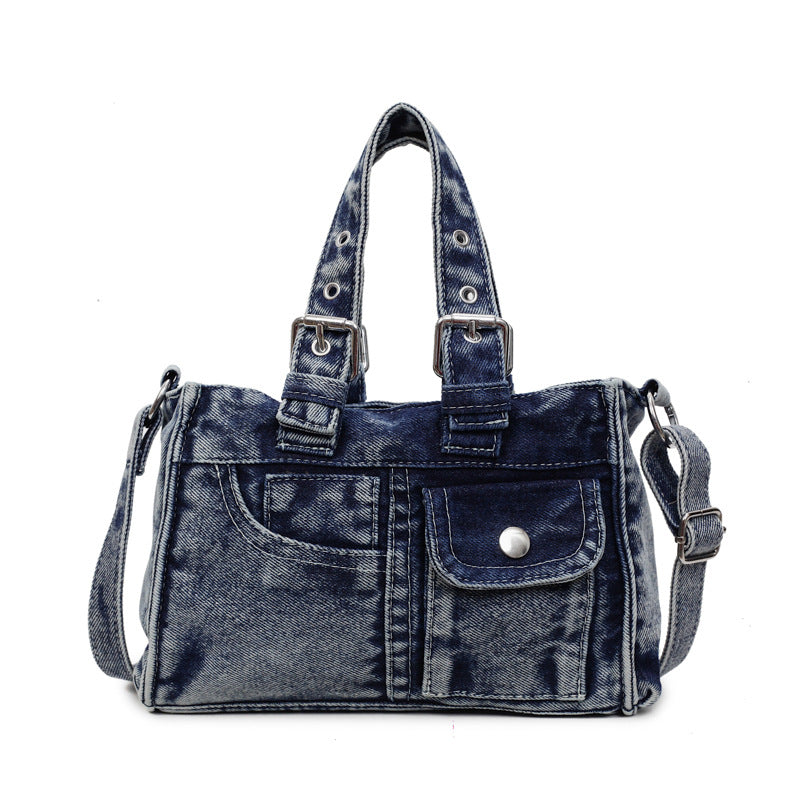 Stylish Women's Washed Denim Fashion Advanced Women's Shoulder Bag