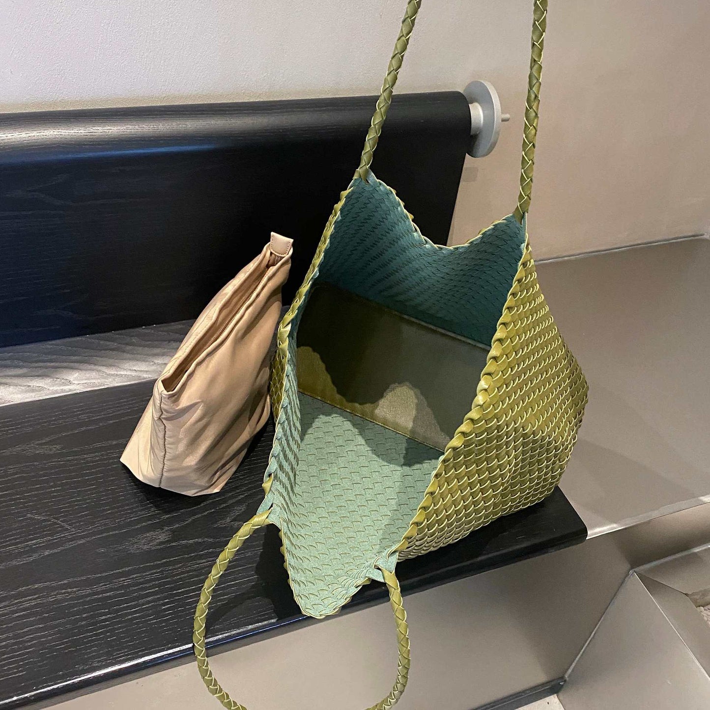 Women's Summer Hand-woven One Combination Vegetable Basket Large Women's Shoulder Bag