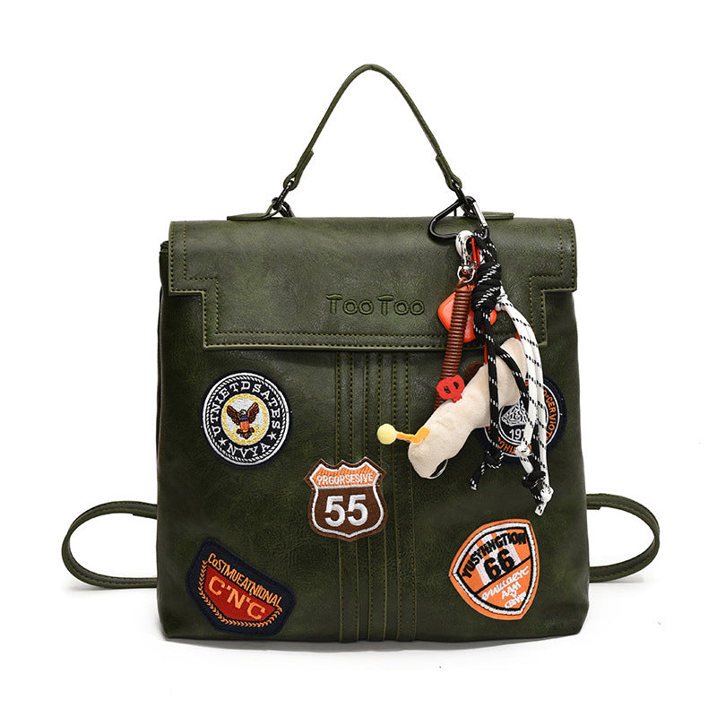 Women's Commuter Retro Large Capacity College Style Women's Messenger Bag