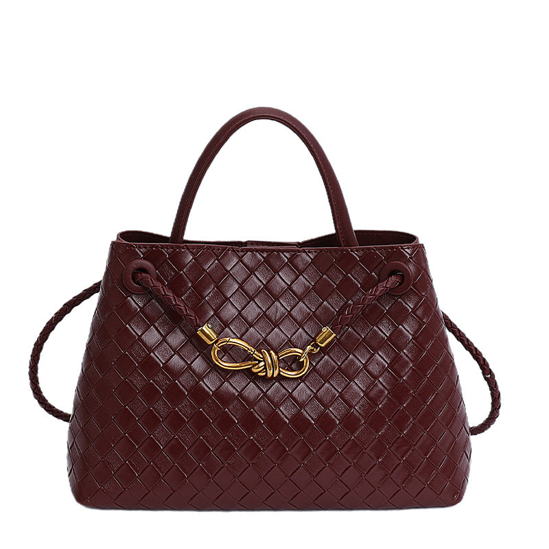 Capacity Totes High Sense Woven Retro Women's Messenger Bag