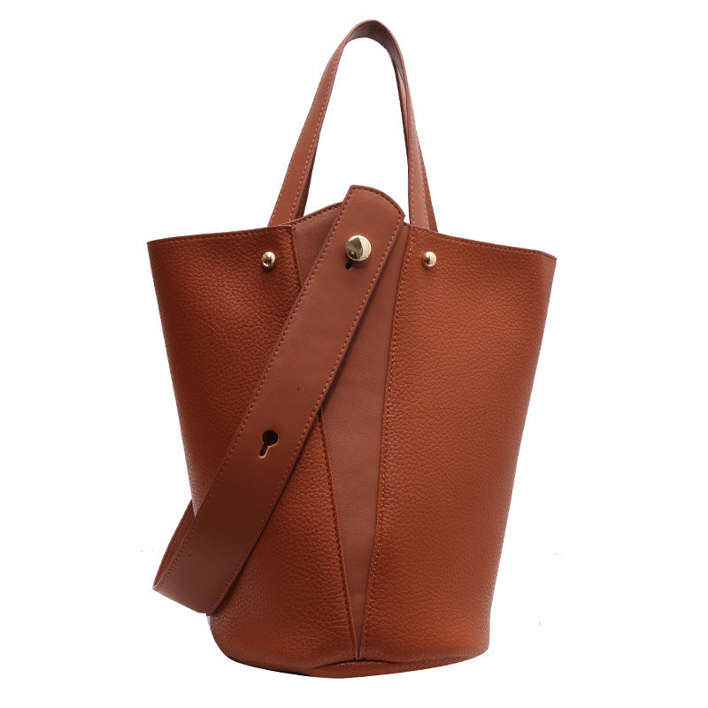 Comfortable Women's Design Suede Versatile Retro Bucket Bags