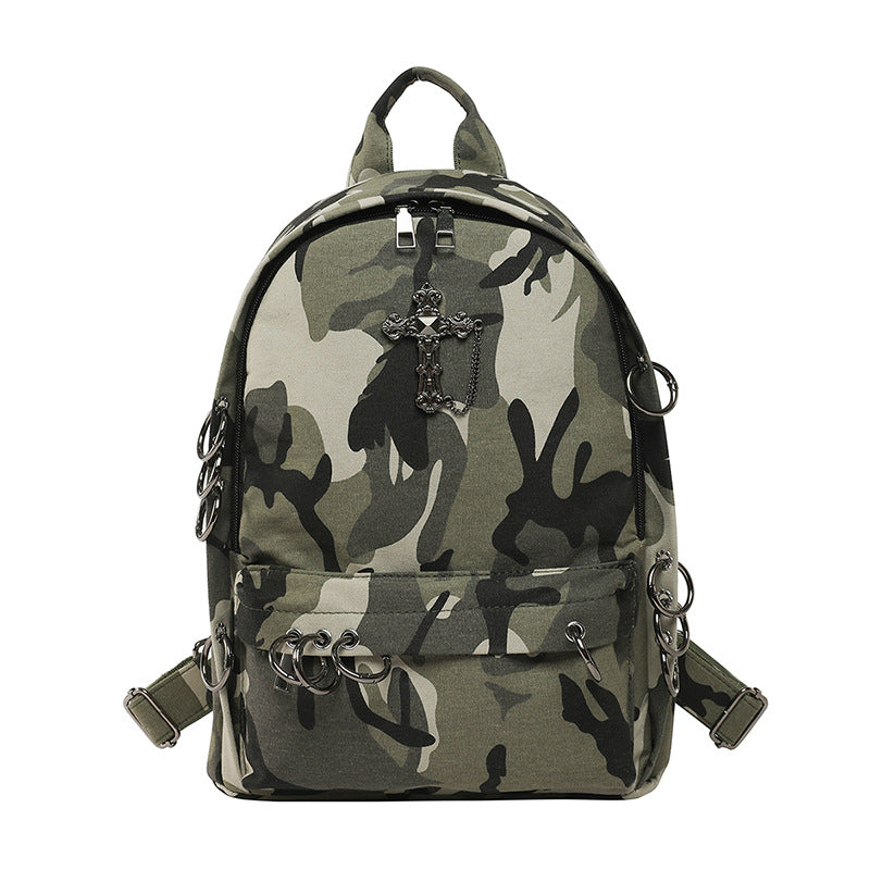 Large Capacity Lightweight Oily Leather Niche Leisure Backpack