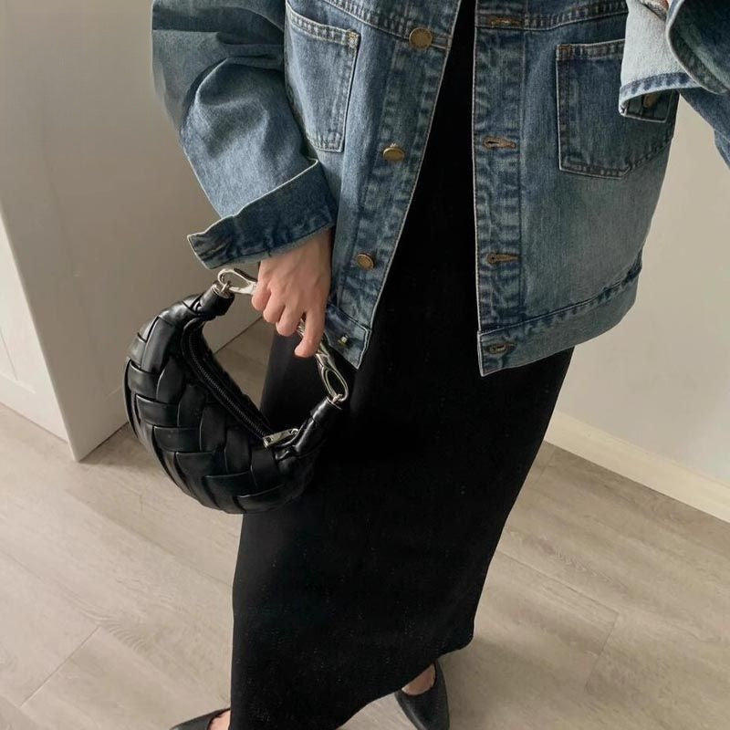 Women's Knitting Versatile Light Luxury Minority Fashion Exquisite Women's Messenger Bag