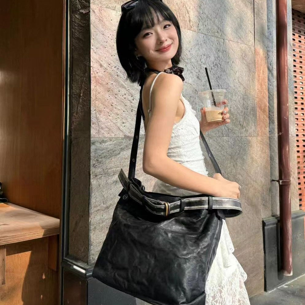 Le Series Garbage Black Stone Mother Vegetable Tanned Bags