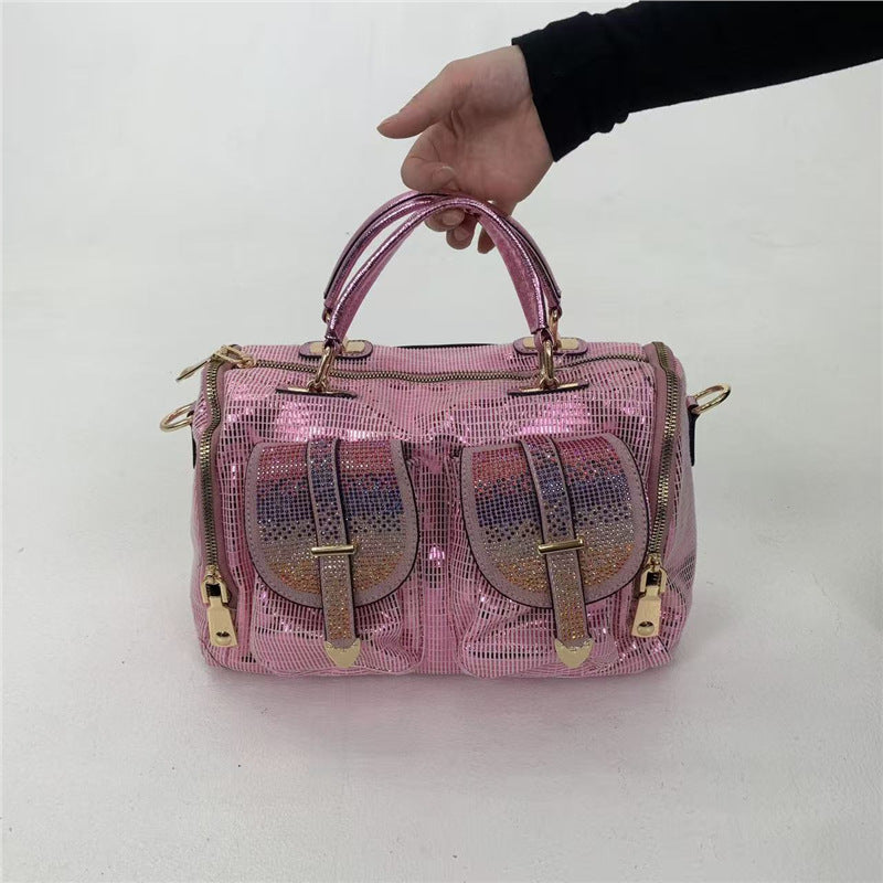 Women's Elegant Diamond Decorations Gorgeous Light Luxury Women's Shoulder Bag