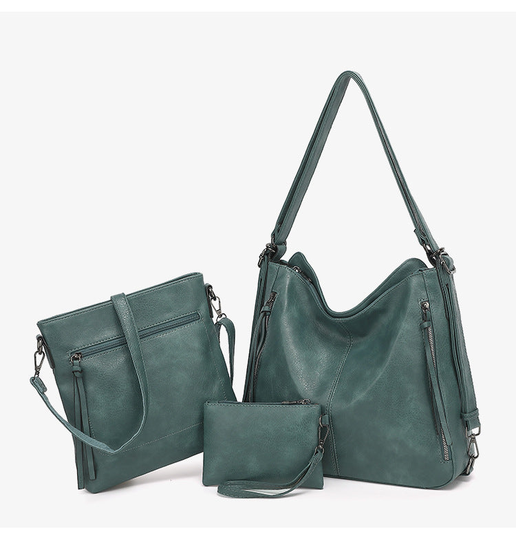 Graceful Fashion Slouchy Women's Retro Three-piece Women's Shoulder Bag