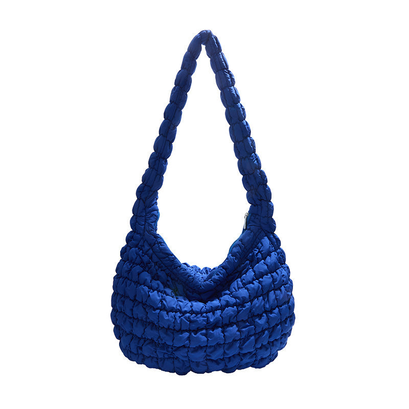 Korean Pleated Cloud Bubble Large Capacity Tote Bag