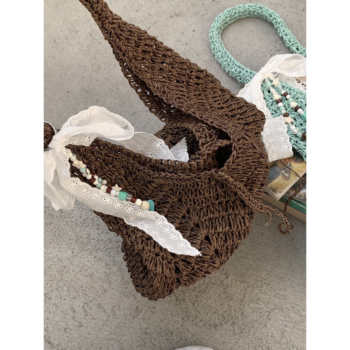 Women's Style Summer Fashion Large Capacity Knitted Underarm Bag