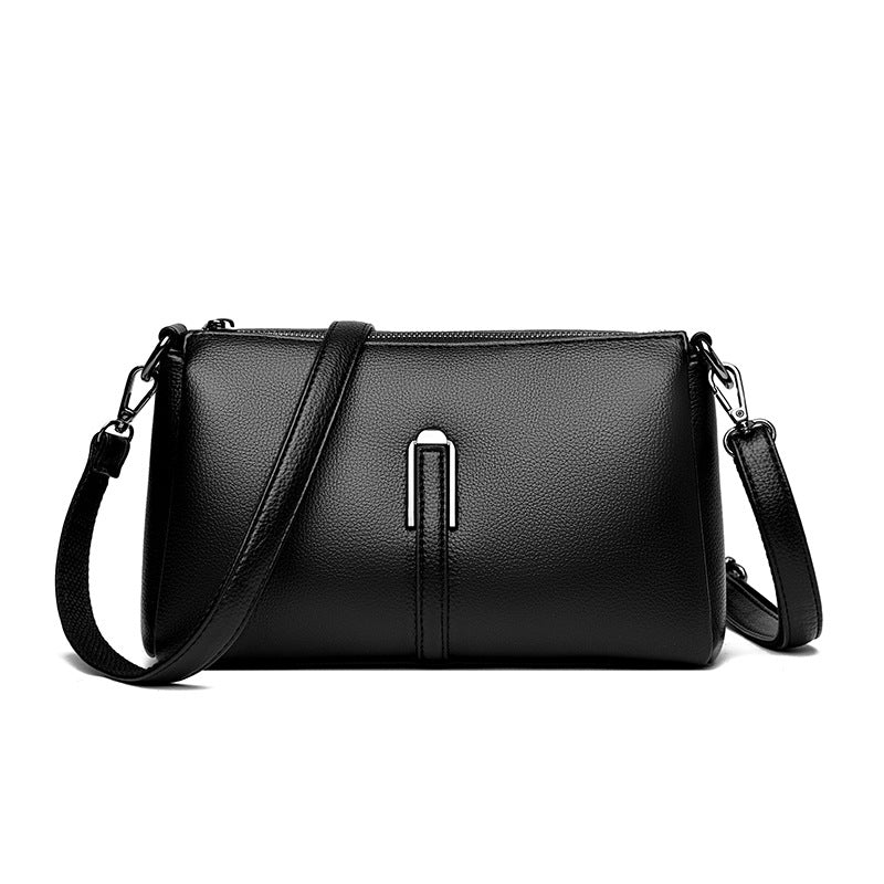 Women's Soft Leather High-grade Large Capacity Commute Small Square Bags