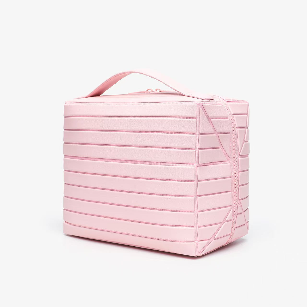 Practical Large Capacity Beautiful Storage Commuter Striped Three-dimensional Makeup Bag