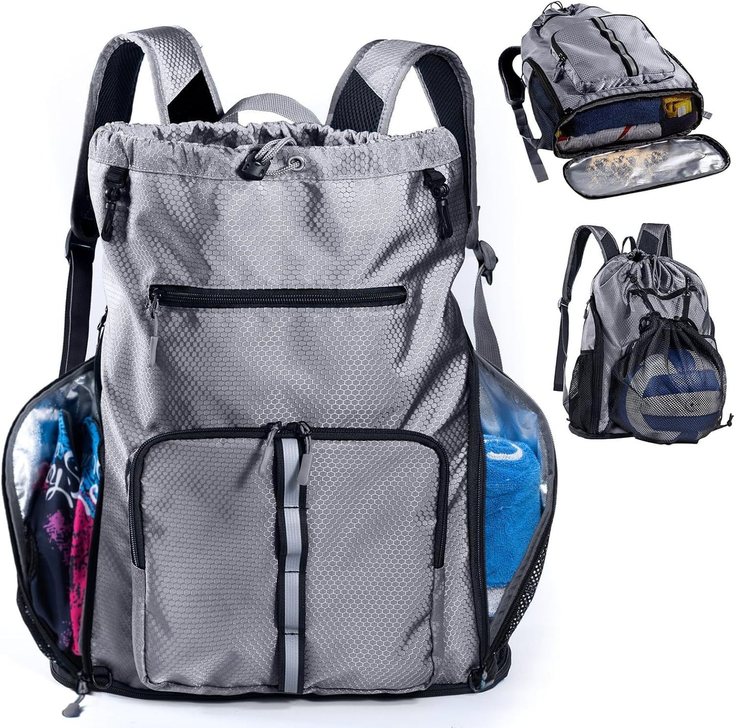 Comfortable Drawstring Large Capacity Unisex Simple Backpacks