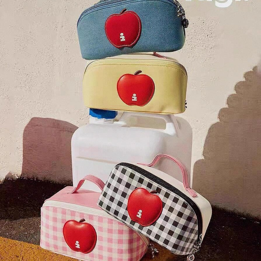 Imagine Apple Bulging Cute Waterproof Portable Cosmetic Bags