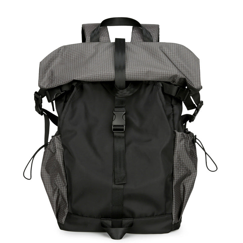 Men's Cycling Foldable Curved Edge Mechanical Style Male Leisure Backpack