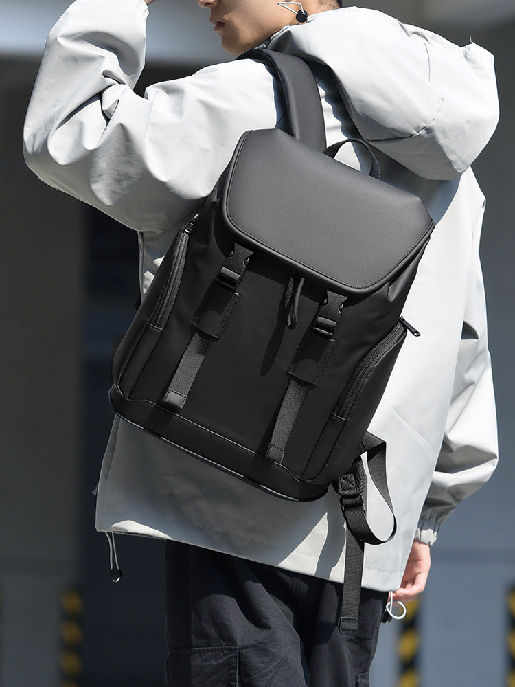 Men's Simple Texture Commuter Computer Large Capacity Leisure Backpack