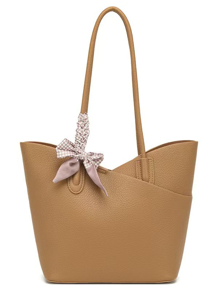 Women's Vegetable Basket Underarm Fashion Large Capacity Commuter Son Tote Bag