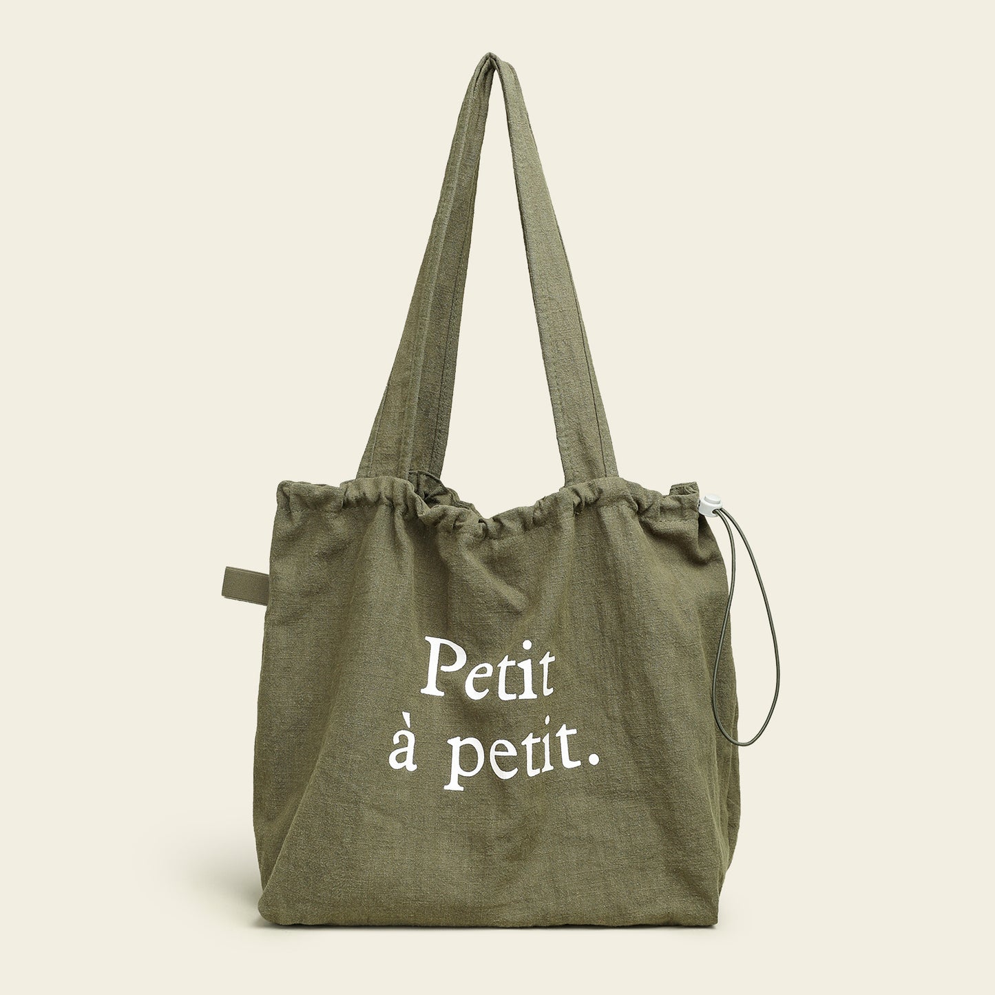 Women's Artistic Linen Large Capacity Idle Style Portable Drawstring Women's Shoulder Bag