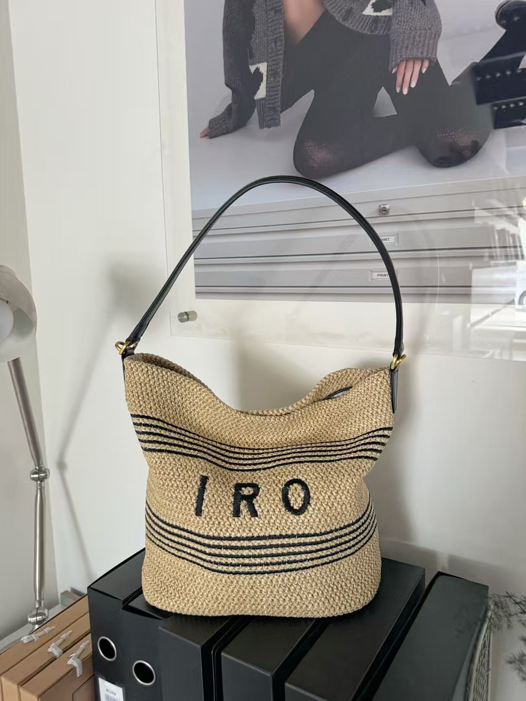 Women's Olivia Wang Summer Woven Lafite Straw Women's Messenger Bag