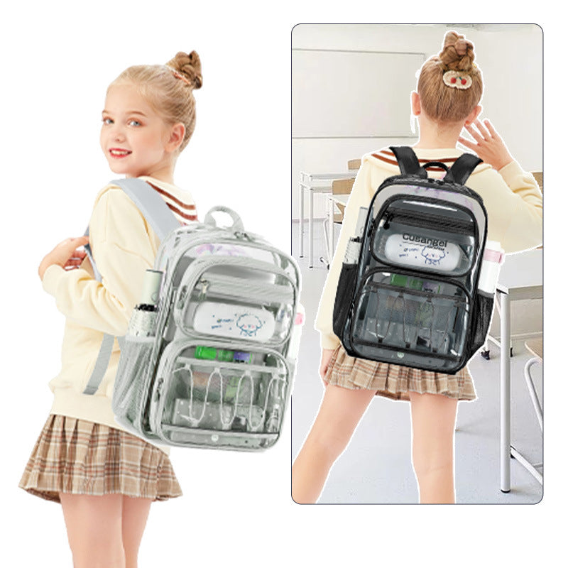 Women's Transparent Large Capacity Storage Jelly Leisure Backpack