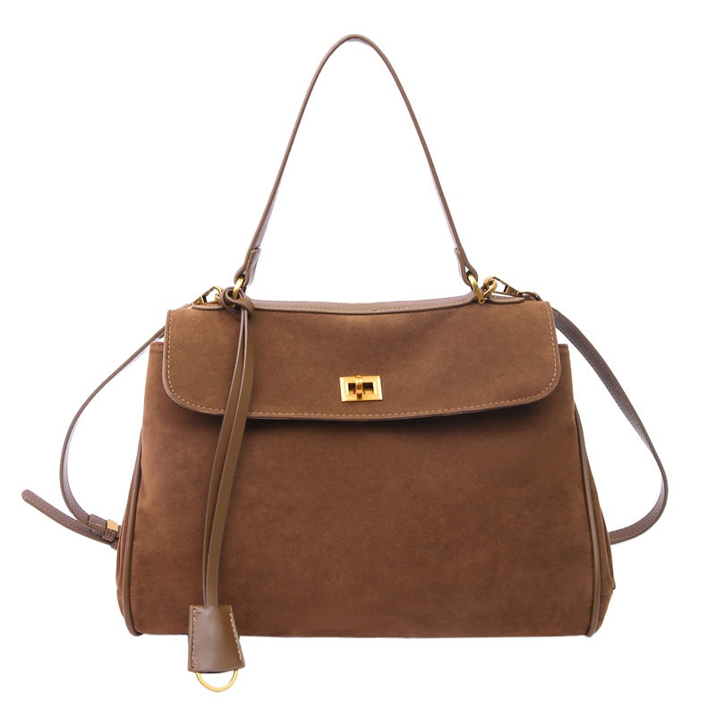 Women's Vintage Suede Large Capacity Commuter High-grade Tote Bag