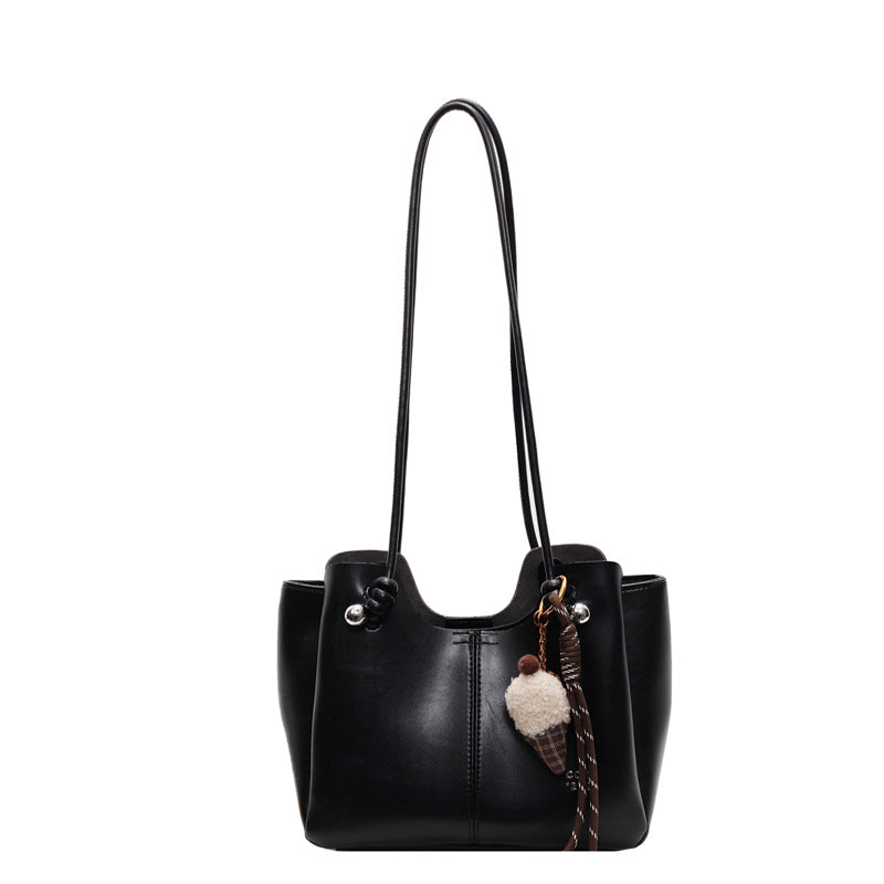 Women's Textured Commuting Large Winter Fashion Popular Western Shoulder Bags